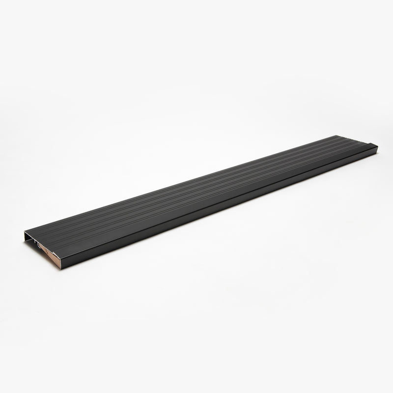 Inswing Threshold with Exterior Long Cover Aluminum Sill with Wood Insert - | Colors: Black  |  Sizes: 36", 48", 72" |