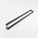 Square Rectangle Flat Shape Bar Stainless Steel Modern Contemporary Entry Door Handle Bar - | Colors: Clear Anodized / Gold  |  Sizes: 48" |