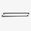 Square Rectangle Flat Shape Bar Stainless Steel Modern Contemporary Entry Door Handle Bar - | Colors: Clear Anodized / Gold  |  Sizes: 48" |