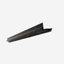 L-Shaped Aluminum Door Shoe with Drip Cap – Fits 1-3/8" or 1-3/4" Doors – Ideal for Commercial & Residential Use | Black | 36" |