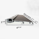 7" Ultra-Wide Adjustable Aluminum Threshold -Add on Extension Compatible - | Colors: Black / Clear Anodized  |  Sizes: 36", 48", 72" || (Copy)