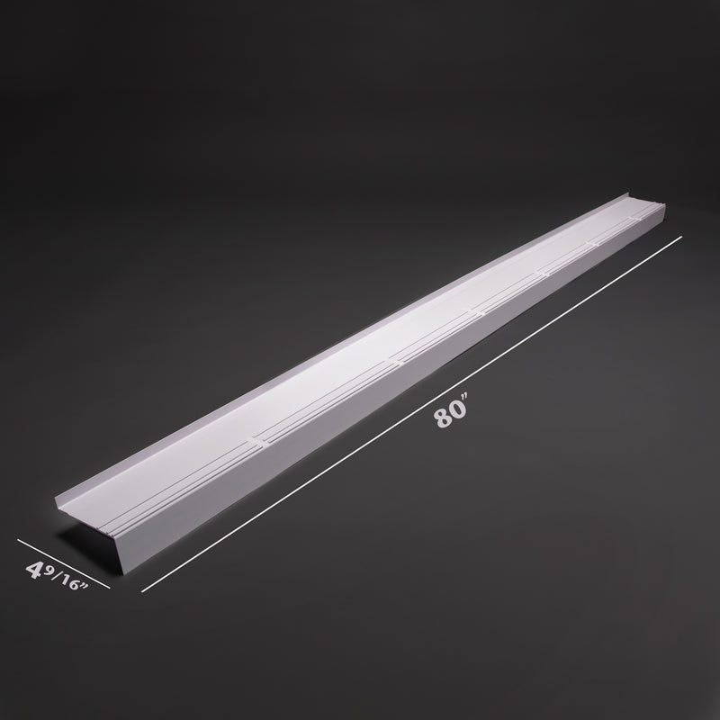 Under Sill Outpour  Protection - | Colors: White  |  Sizes: 80" x 4.56 / 80" x 6.56  |