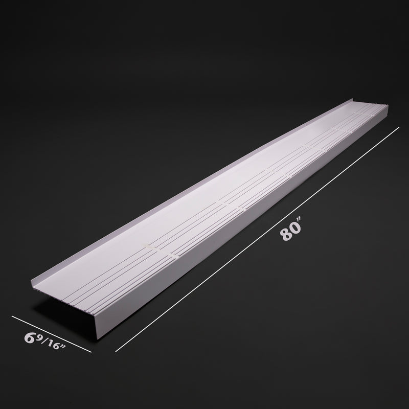 Under Sill Outpour  Protection - | Colors: White  |  Sizes: 80" x 4.56 / 80" x 6.56  |