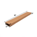 Tall Corrugated Boxes - 25/bundle different models available heavy duty.  | 2" x 6.3/4", 36" |