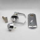 Adjustable Double Door Lock for Any Door You Need. More Security and Easy-to-Install Simultaneous Retraction Interconnected Grade 2 Lock | Black , Satin Nickel |