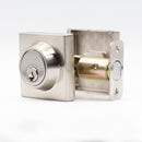 Heavy Duty Deadbolt Lock – USA | Black & Satin Nickel Finish