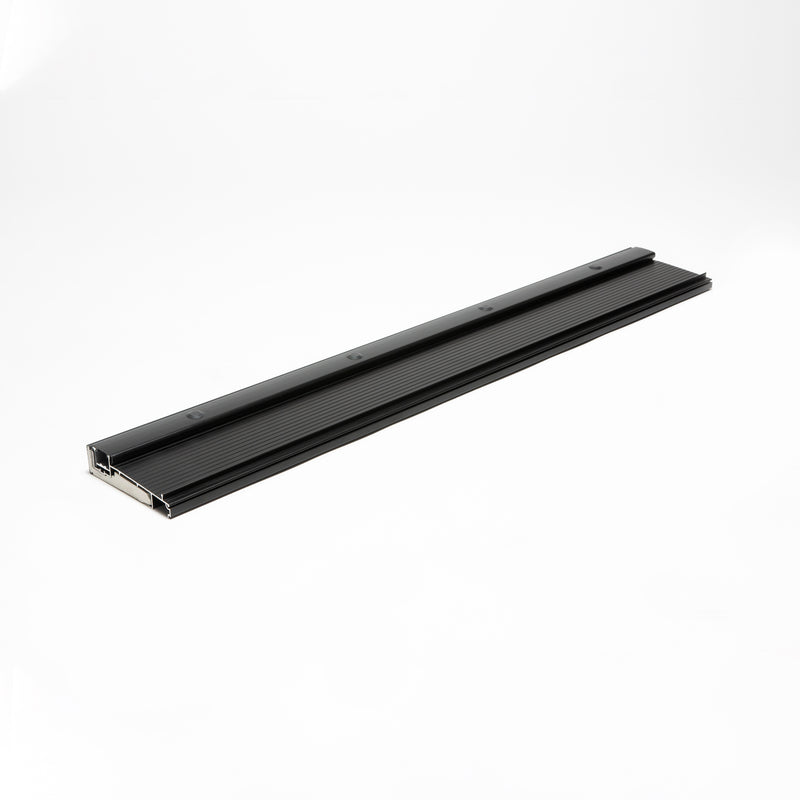 Adjustable Threshold with Rail for Dual Screen Doors and Sliding Doors, Heavy-Duty - | Colors: Black  |  Sizes: 74", 96" | (Copy)