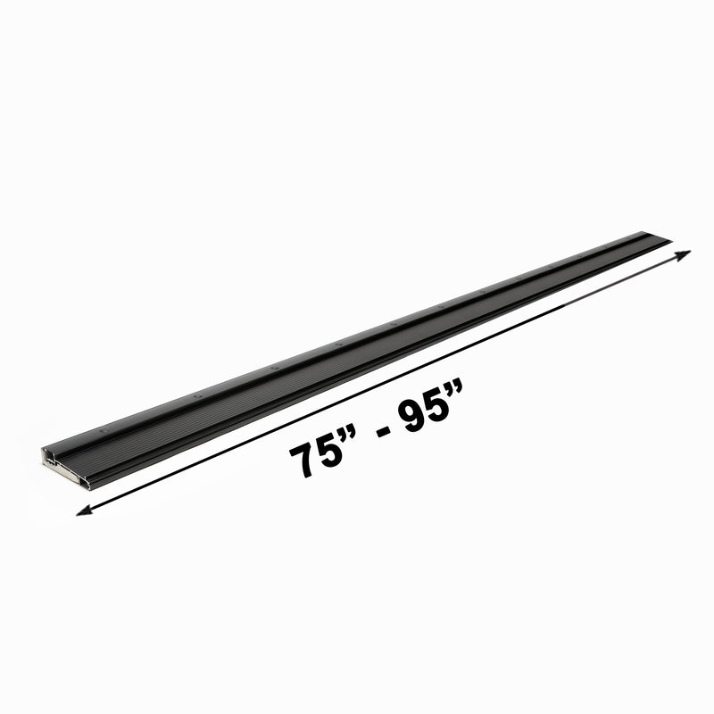 Adjustable Threshold with Rail for Dual Screen Doors and Sliding Doors, Heavy-Duty - | Colors: Black  |  Sizes: 74", 96" | (Copy)