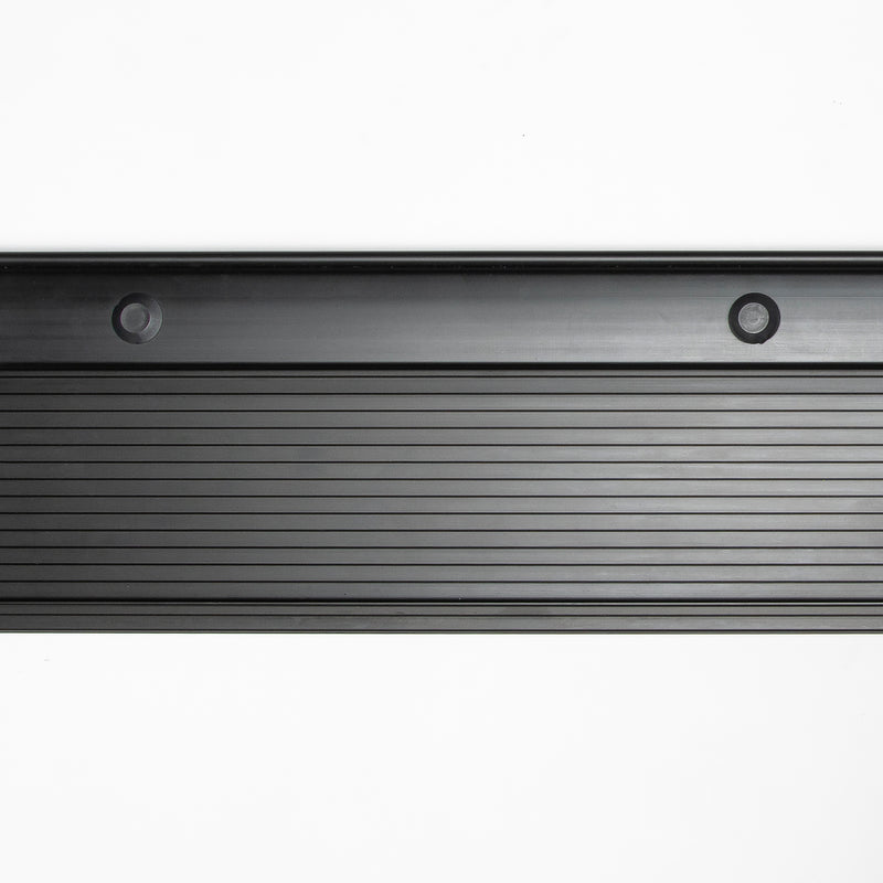 Adjustable Threshold with Rail for Dual Screen Doors and Sliding Doors, Heavy-Duty - | Colors: Black  |  Sizes: 74", 96" | (Copy)
