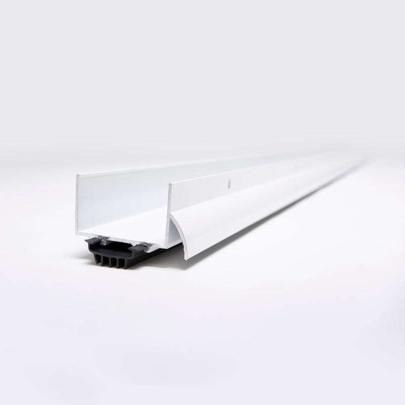 1 3/4" U-Shaped Door Bottom with Waterproof Drip Cap Seal | Colors: White  |  Sizes: 36",  42", 72"|