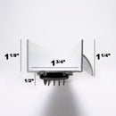 1 3/4" U-Shaped Door Bottom with Waterproof Drip Cap Seal | Colors: White  |  Sizes: 36",  42", 72"|